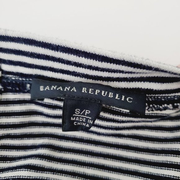 BANANA REPUBLIC 100% Cotton Striped French Marina Nautical Boatneck Dress - Picture 7 of 12